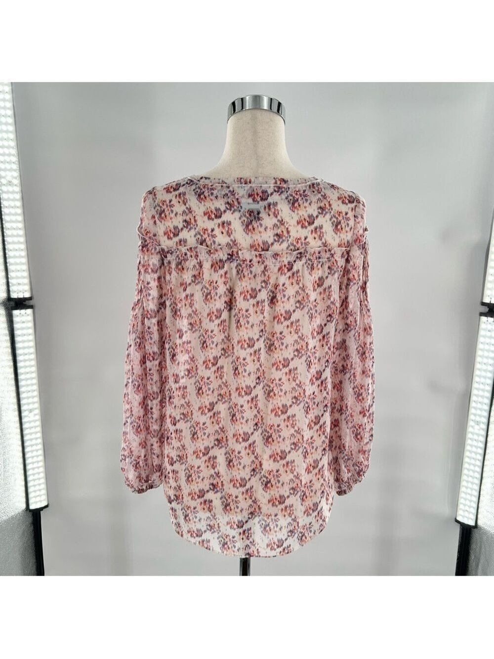 Romeo Juliet Couture Floral Blouse Pink Purple White Small - Picture 8 of 12